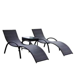 Chaise longue de <span class=keywords><strong>plage</strong></span> en rotin en forme de S moderne et portable pour une utilisation en extérieur au bord de <span class=keywords><strong>la</strong></span> piscine, dans <span class=keywords><strong>la</strong></span> cour, le parc, <span class=keywords><strong>la</strong></span> villa ou <span class=keywords><strong>la</strong></span> chambre - Product Image 4