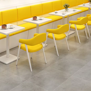 Personnalisé Simple Western Café <span class=keywords><strong>Table</strong></span> Chaise Ensemble Design Moderne Bois Mur Siège Canapé <span class=keywords><strong>Tabouret</strong></span> pour Lait Thé Burger Dessert <span class=keywords><strong>Snack</strong></span> Shop - Product Image 4