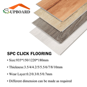Planches de sol en vinyle SPC durables, grain de <span class=keywords><strong>bois</strong></span> réaliste, imperméables, résistantes à l'usure, noyau rigide, système de pose par clic, <span class=keywords><strong>rénovation</strong></span> de la maison - Product Image 4