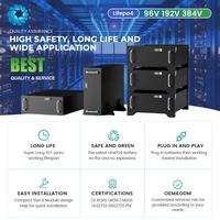 وحدة بطارية ليثيوم SOCOMEC 4U للتركيب على الرف 102.4 فولت 204.8 فولت 25 أمبير 50 أمبير LiFePO4 لإمداد الطاقة الاحتياطية لأنظمة UPS