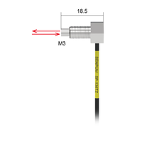 Sonde amplificatrice à fibre optique Senpum M3, tête de câble de capteur à fibre optique réfléchissante pour petits objets, remplacement pour FU-35TZ