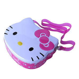 Merhaba Kedi Şeklinde Metal Hediye Saklama Kutusu Askılı, Çocuklar ve Koleksiyoncular için Sevimli Şeker Kutusu - Product Image 1