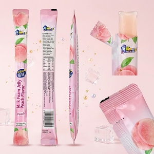 Bolsa <span class=keywords><strong>de</strong></span> plástico transparente biodegradable con sellado trasero mate impresa a medida, a prueba <span class=keywords><strong>de</strong></span> humedad, para helados y <span class=keywords><strong>paletas</strong></span> <span class=keywords><strong>de</strong></span> gelatina - Product Image 1