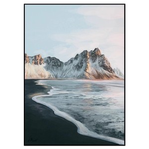 Dawn Coast Hand-painted Oil Painting <b>Framed</b> Modern Minimalist Seascape <b>Wall</b> Art For Living Room Entrance Decor - Product Image 5
