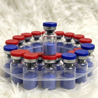 Poudre de peptide de cuivre GHK-Cu, soin de la peau, matières premières cosmétiques, haute qualité, en stock, peptides lyophilisés GHK-CU, flacon de 30 mg