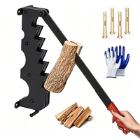 Fendeuse de bûches personnalisée JH-Mech, design à rainures multi-tailles, équipée d'une lame tranchante 180 °   Fendeuse à bois avec poignée réglable