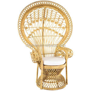 Silla de Lujo de Nueva Llegada, Productos Únicos, Apariencia Natural, Muebles Hechos a Mano, Sillas de Ratán con Diseño de Pavo Real - Product Image 1