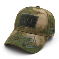 Casquettes de sport en fibre de polyester pour hommes, casquette de baseball tactique camouflage à velcro, protection UV extérieure, casquette tactique personnalisée