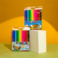 Ensembles colorés de marqueurs d'art multicolores pour enfants et étudiants, stylos à eau, pointes en feutre