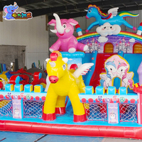 Château Gonflable en PVC Personnalisable en Usine avec Parc de Rebond et Trampoline, Aire de Jeux Extérieure - Haute Qualité, Garantie 1 An