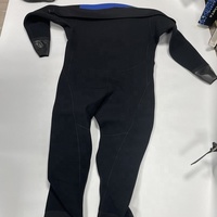 DIVESTAR Drysuit Neoprena Tebal 6mm Lengan Panjang Tahan Air Bernapas Karet Diving Satu Potong Ukuran Besar Obral Cina