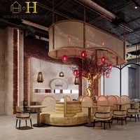 Design d'intérieur moderne pour les cafés, tables et chaises de haute qualité pour la décoration des cafés, mobilier de café sur mesure
