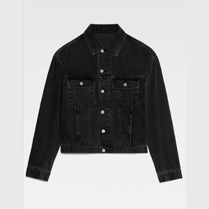 Fabricant de vestes en jean OEM ODM, fournisseur de vêtements en jean avec logo personnalisé, veste de camionneur vintage, écologique, imperméable, unisexe - Product Image 4