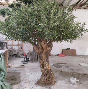 Manzara 3-7 ft Zeytin Ağacı Yeşil Yapay Bitki dahil olmak üzere <span class=keywords><strong>pot</strong></span> ev dekorasyon için - Product Image 3