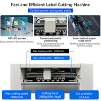 A3 + SRA3 Hoja impresa Adhesivo Corte Cabezas dobles Motor paso a paso Troqueladora Cortador de alimentación automática Plotter Máquina cortadora de etiquetas