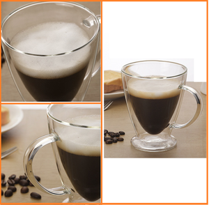 Juego de Tazas de Vidrio de Doble Pared para Café Latte, Espresso, Capuchino y Té, para Bar, Hotel, Restaurante, Hogar y Bodas, Venta al Por Mayor - Product Image 4