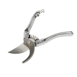 8'' high quality 55# manganese steel hand tool garden lopper secateurs scissors grafting pruning shear grafting pruner