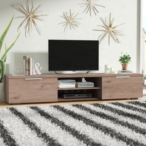 Небольшая квартира минималистичный шкаф для телевизора МДФ доска простой напольный кронштейн для телевизора с ящиком для хранения деревянная подставка для телевизора - Product Image 2