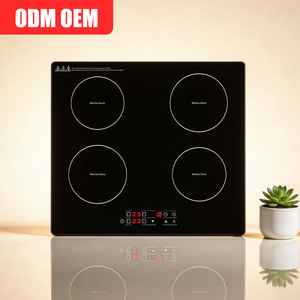 四头电磁炉商用重型3500W不锈钢大容量快速加热专业级 - Product Image 1
