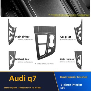 Dianbin 2016-2019 <span class=keywords><strong>Audi</strong></span> Q7 Adesivi Decorativi Interni Speciali per Accessori Auto, Pellicola per Console Centrale e Cambio Modello 1 - Product Image 1