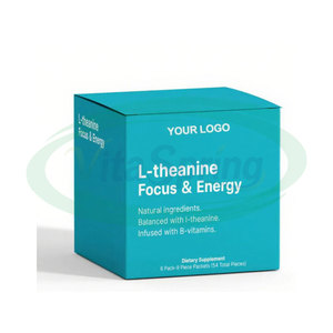 VitaSpring OEM sin azúcar L-Theanine Gum Vitamina B6 Vitamin B12 Mints Suplementos L Theanine Focus and Energy Gum - Product Image 3