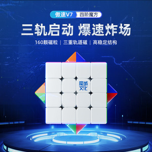 Cubo de Rubik Magnético MoYu 4x4 V7, Cubo de Velocidad con 160 Imanes, Estructura Triple Track Estable para Adolescentes - Product Image 4