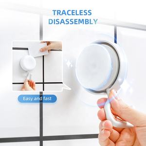 Gancio <span class=keywords><strong>appendiabiti</strong></span> da parete <span class=keywords><strong>a</strong></span> ventosa in plastica ecologica <span class=keywords><strong>a</strong></span> 2 pezzi TAILI per bagno e cucina - Product Image 4