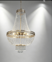 Lustre LED moderne doré pour mariage, suspension décorative, vente directe usine RHD