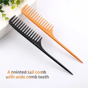 Hair Parting Teasing Rat Tail Comb Fine Wide Tooth Beauty Hair Styling Tools Pointed Tail Hair Comb