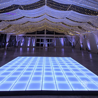 Plancher de danse LED mat arc-en-ciel 12x12 pieds, 3D, pista de baile LED, plancher de danse miroir pour mariage et fête