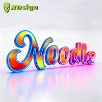 Enseigne néon lumineuse XDSign personnalisée rapide, lettres 3D LED multicolores pour entreprise, publicité étanche IP65 pour voiture