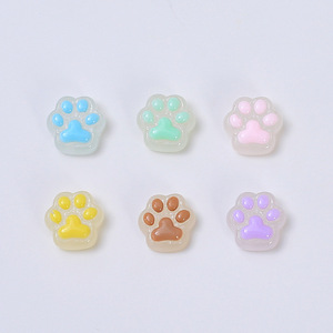 Fibbia per scarpe in resina trasparente a forma di zampa di <span class=keywords><strong>gatto</strong></span>, fatta a mano, con effetto goccia d'olio, per accessori gioielli fai da te, all'ingrosso - Product Image 5
