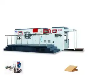 SINO JIGUO Carton Paper Automatic Flatbed Plate Die Cutting And Stripping Machine MYP-1080E