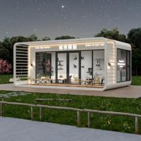 Maison conteneur moderne préfabriquée en acier de 40 pieds avec cuisine Petite maison modulaire en bois de 20 pieds Hôtel à usage résidentiel