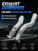 Tuyau d'échappement en acier inoxydable 304 pour BMW S58 XM3 XM4 F97 F98