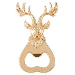European American Creative Christmas Reindeer <b>Bottle</b> Opener Zinc Alloy Portable <b>Beer</b> Opener <b>Small</b> Gift Wholesale Customization - Product Image 5