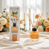 Nieuwe stijl 120ml gekleurde glazen rietdiffuser fruitgeur rietstokjes diffuser olie langdurige huisgeur decoratie voor hotel cadeau