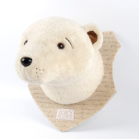 Décoration murale promotionnelle BSCI ICTI, tête de lion mignonne, jouets en peluche, poupée en peluche lion, tête d'animal en peluche faite à la main