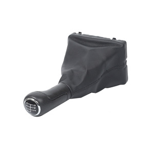 Audi Car Gear <b>Shift</b> <b>Knob</b> Cover Leather 6-Speed Manual Transmission For Audi A6L QZXN-B02 - Product Image 3