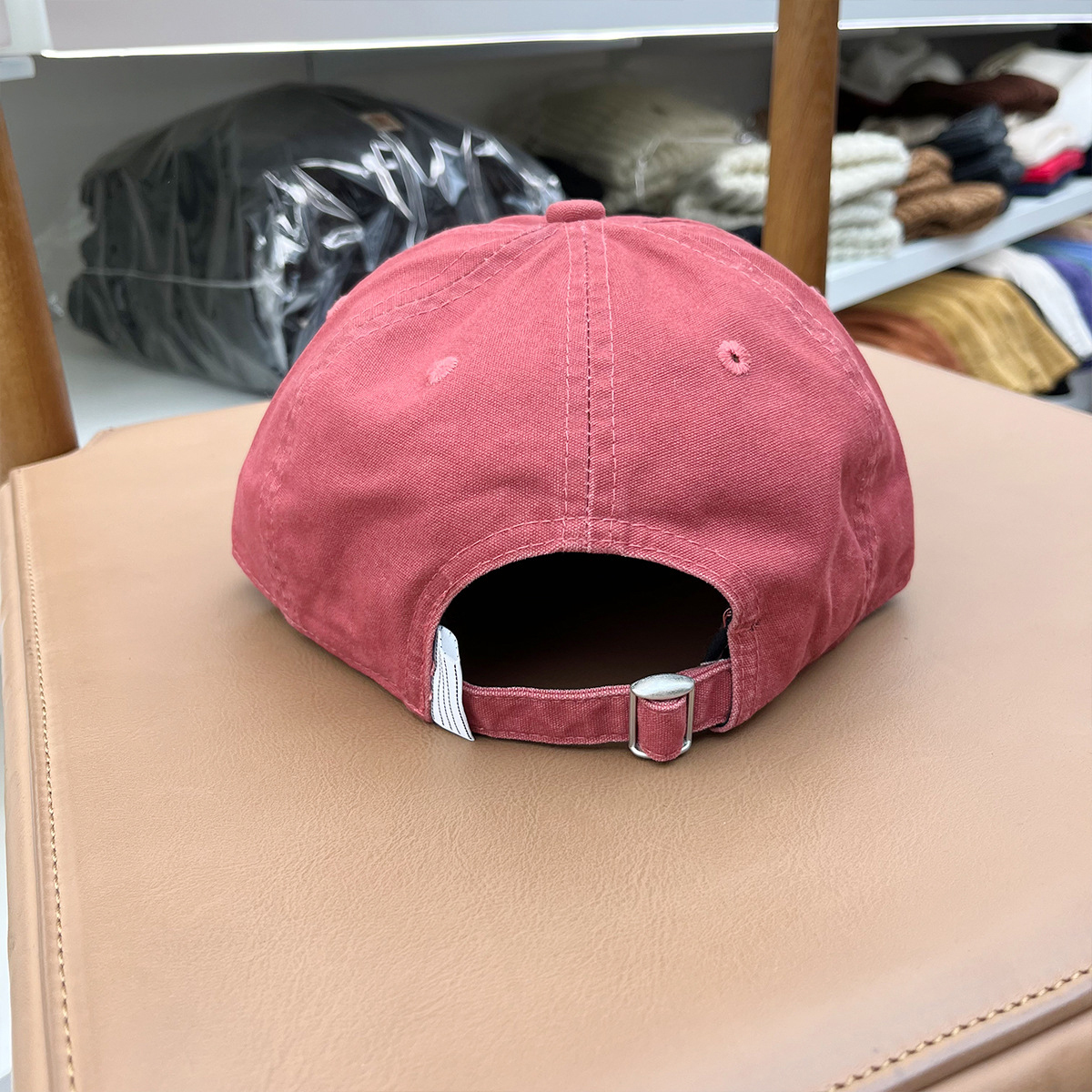 Retro Washed Cotton 6 Panel Short Brim Baseball Cap Adjustable