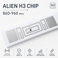 Contrôle d'accès des véhicules pour la gestion intelligente du stationnement, étiquette UHF RFID pour pare-brise, longue portée de lecture 10m, autocollant pour surface en verre