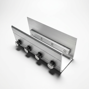 Kit de connecteurs de poutre solaire en aluminium, raccord de poutre principale PV avec kit de boulons complet, résistant au vent de 60 m/s et à la neige de 3 KN/m², taille personnalisée OEM - Product Image 6
