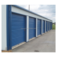 Porte à enroulement en acier pour entrepôt, prix usine Chine, durable, extérieure, manuelle, moderne, usage commercial, garantie 3 ans
