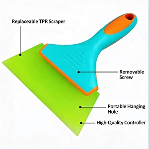 Limpiacristales Ecológico Multiusos con Cuchillas de Repuesto de Silicona <span class=keywords><strong>para</strong></span> Limpiar Ventanas, Inodoros, Parabrisas y Vidrios - Product Image 2