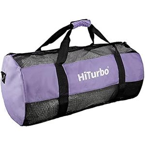 Échantillon gratuit, vente en gros, sac en filet de nylon pliable personnalisé, petit, pour ballon, basketball, plongée, natation, plage - Product Image 1