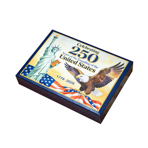 Set de Monedas Conmemorativas del 250 Aniversario de EE. UU. 1776-2026, 2 Piezas, Caja de Colección Libertad e Independencia, Regalo Empresarial, Decoración - Product Image 2