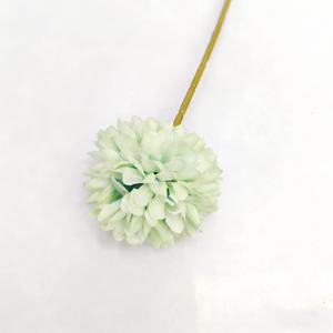 Plantes en pot artificielles transfrontalières : Faux chrysanthème à tige unique, boule de fleurs, boule de fleurs à épines pour arrangements floraux, décoration de restaurant, mariage - Product Image 5