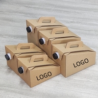 64oz 96oz Réutilisable Personnaliser Impression de Logo Distributeur de Café Jetable Isolé Portable à Aller Boîtes à Café avec Poignée