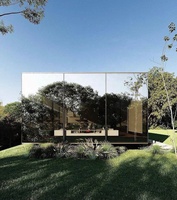 Maison préfabriquée en verre de luxe sur mesure pour séjour en location - Style villa capsule en conteneur pour utilisation en extérieur