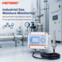 HENGKO HG808-D5 SS Probe -60 hingga 90 Derajat Celcius Td 0 hingga 5V Output RS485 Sensor Titik Embun Transmitter Dengan Layar Detektor Gas